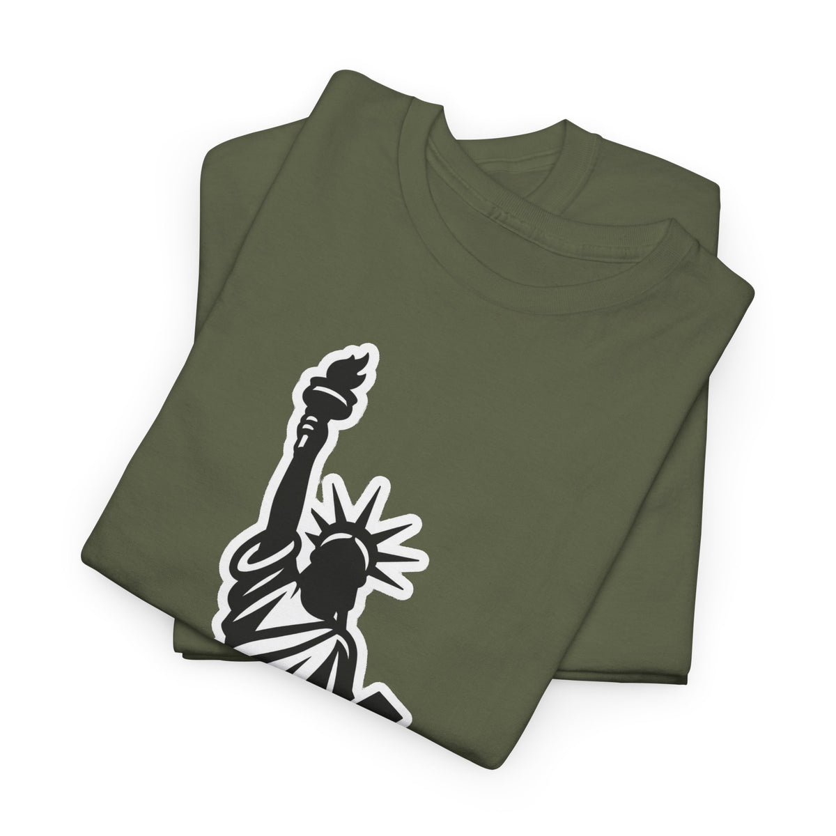 New York City Statue of Liberty Graphic Cotton T-Shirt / Tee