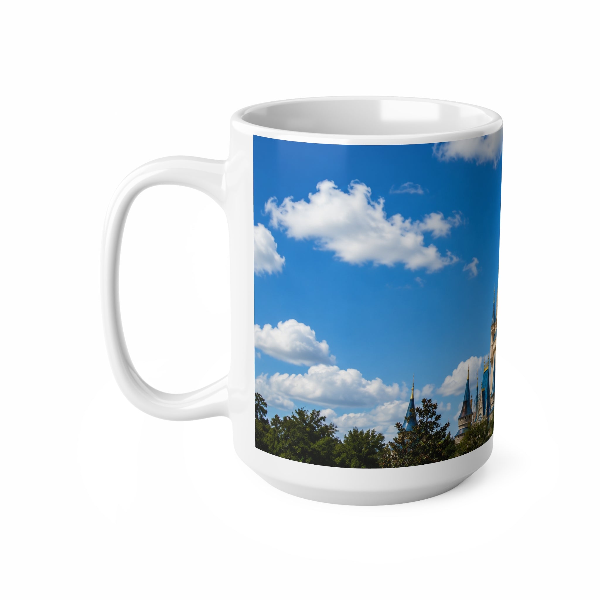 Magic Kingdom Castle Photo Coffee Mug – Scenic Fairytale Castle Ceramic Mug (11oz & 15oz)