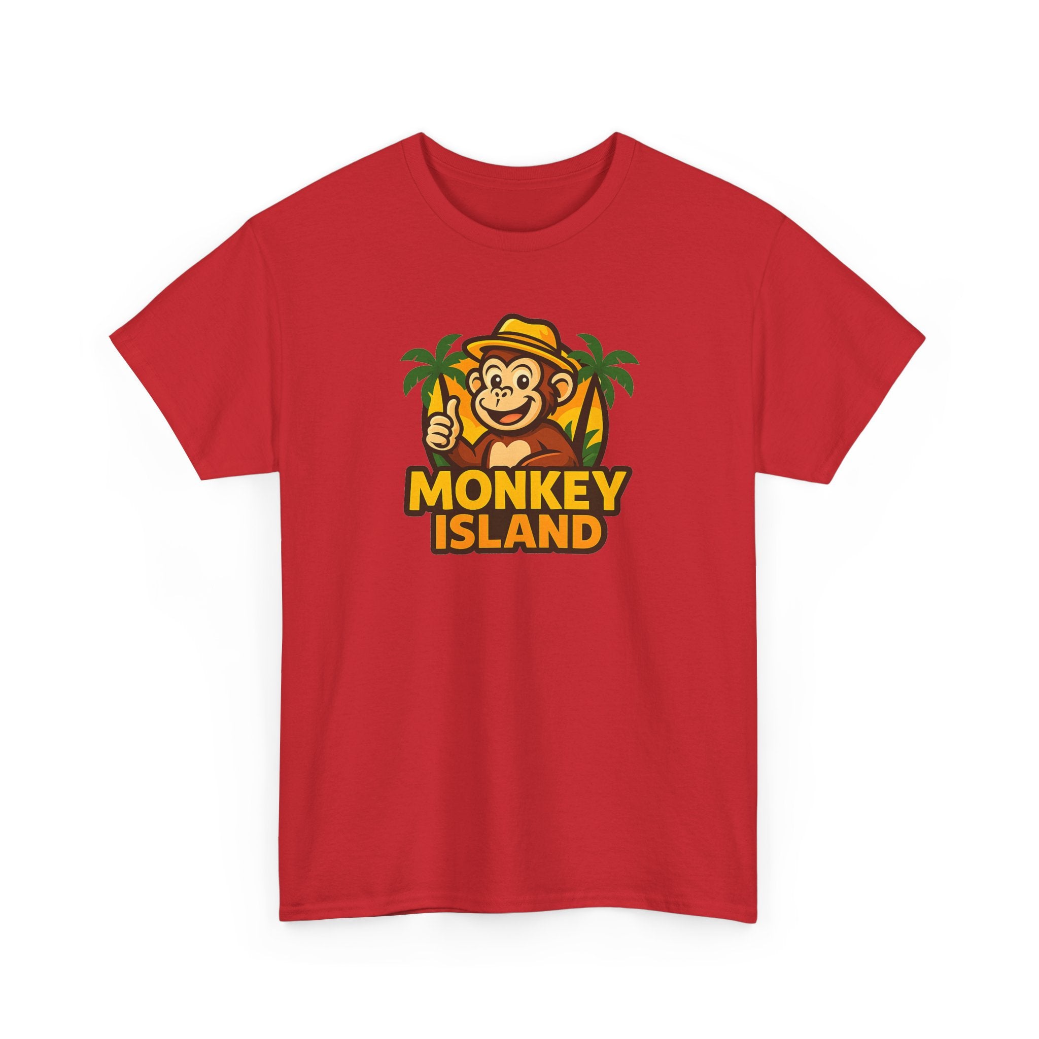 Monkey Island T-Shirt — Cute Tropical Monkey Logo Tee