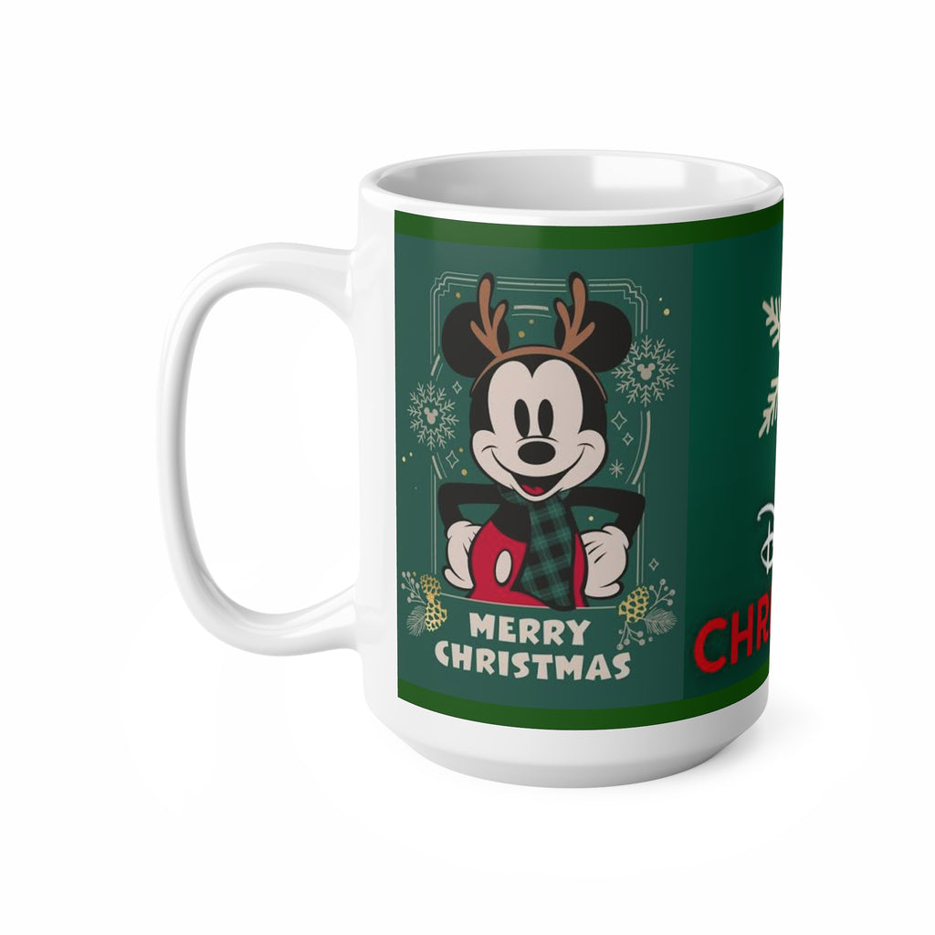 Disney Christmas Mickey Mug — Merry Christmas Ceramic Coffee Cup (11oz & 15oz)