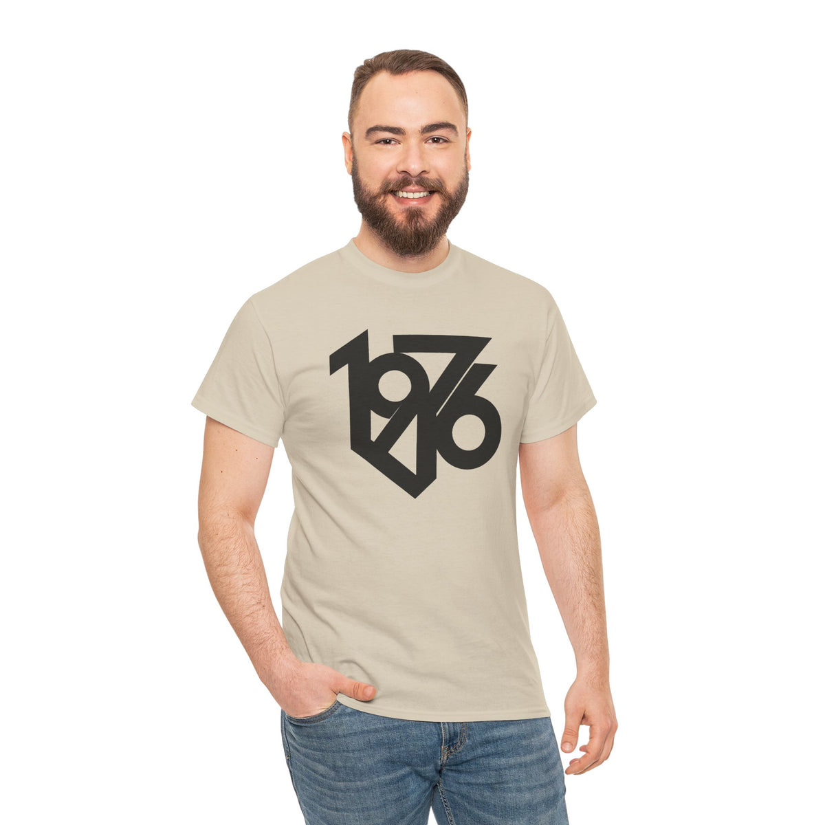 1976 Collection Logo Cotton T-Shirt — Vintage Year Graphic Tee