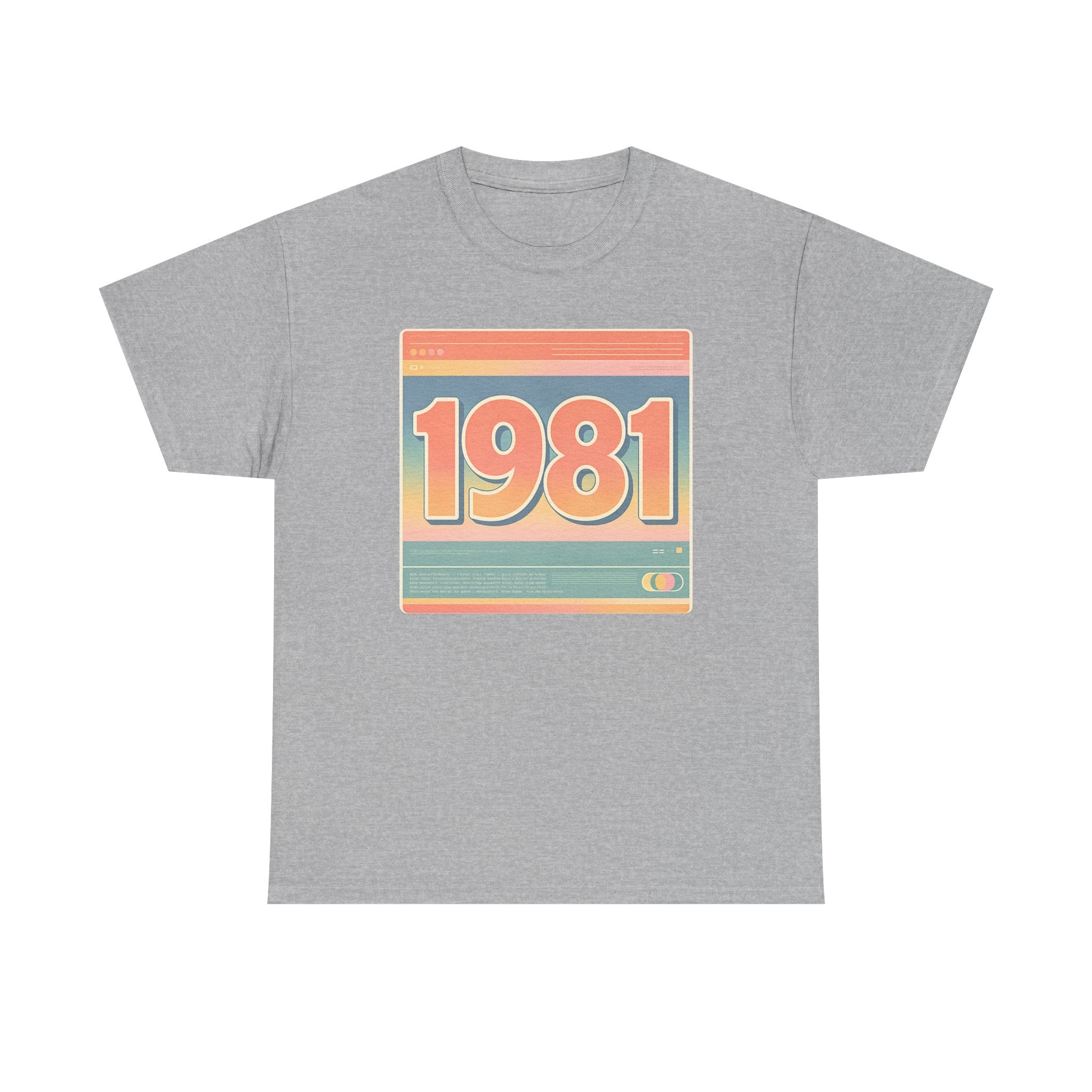 Vintage 1981 Retro Tee — 40th Birthday Gift Shirt