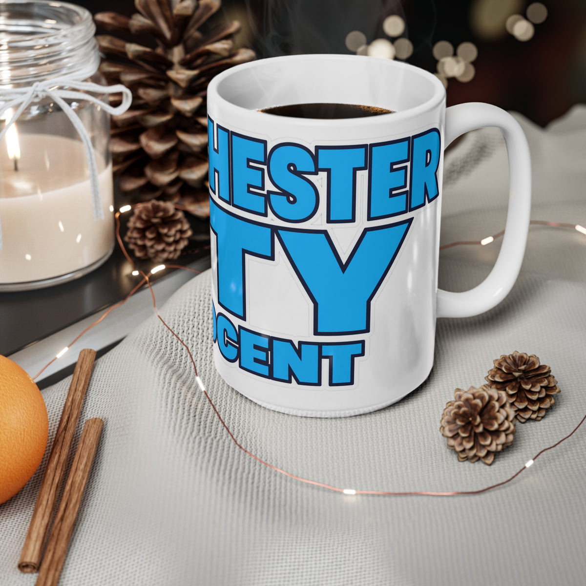Manchester City Innocent Bold Logo Coffee Mug (11oz/15oz)