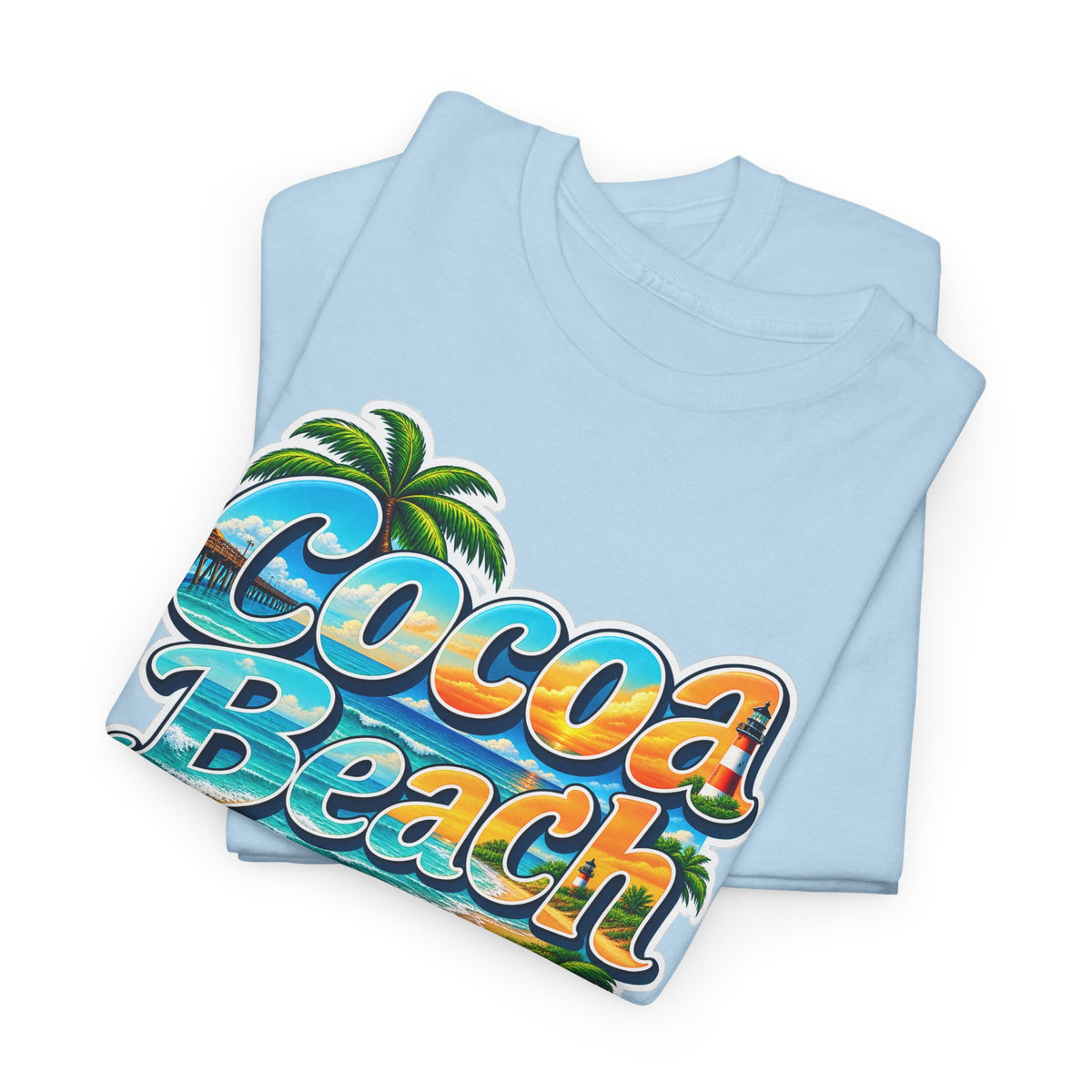 Cocoa Beach Florida Vintage Surf Cotton T-Shirt