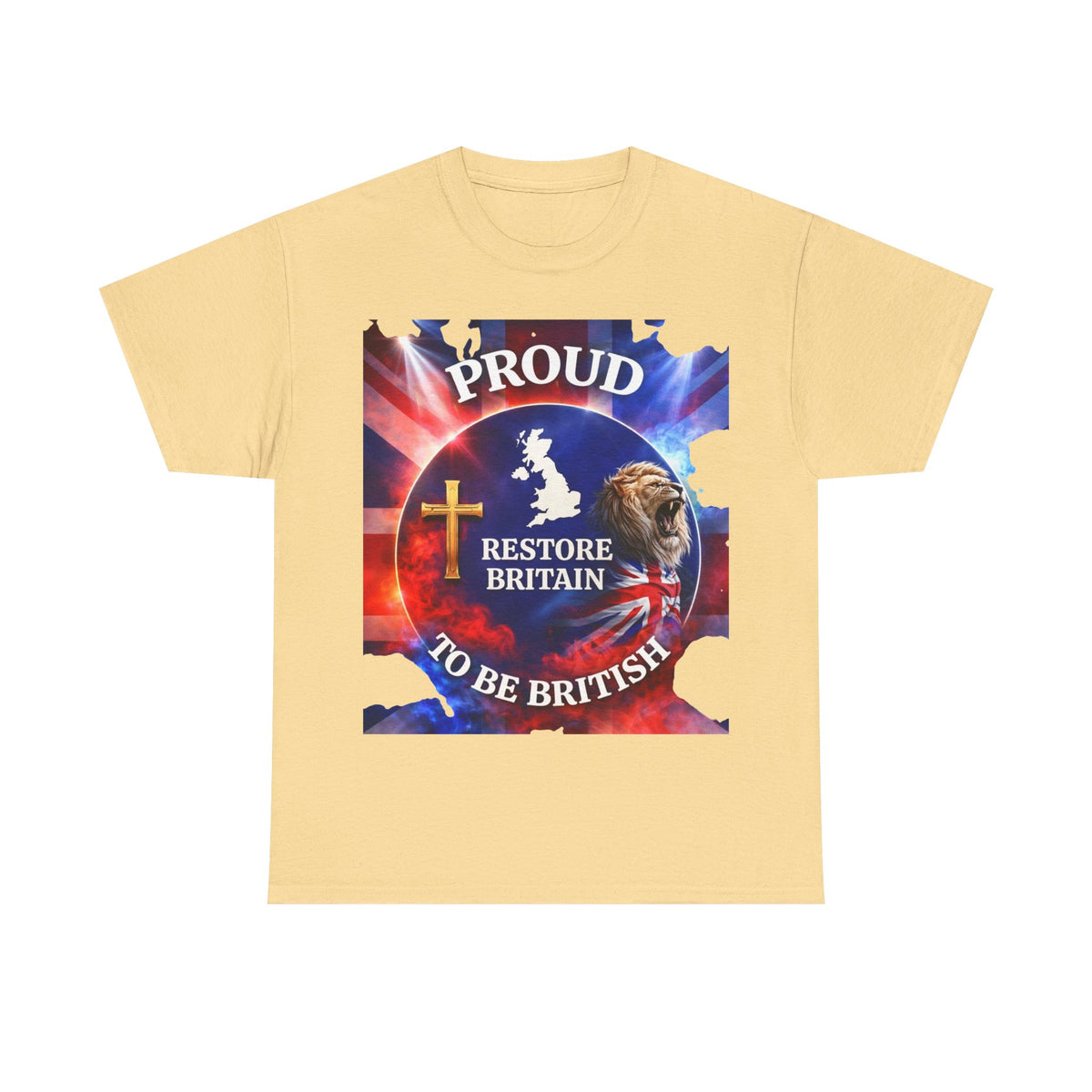 Proud to Be British Restore Britain Cotton T‑Shirt
