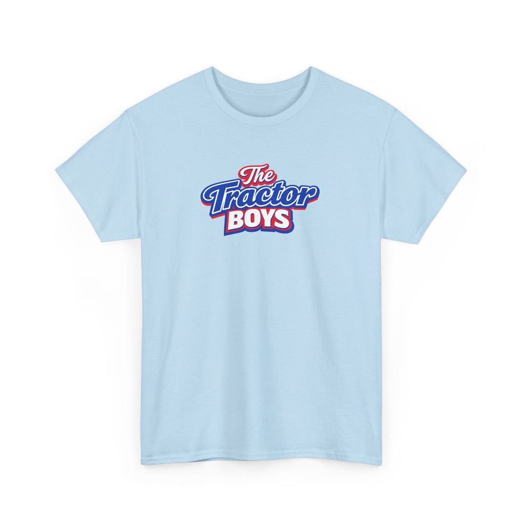 The Tractor Boys T-Shirt — Retro Blue & Red Logo Tee