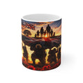 Veterans Remembrance Mug - Sunset Soldiers Poppy Tribute (11oz & 15oz)