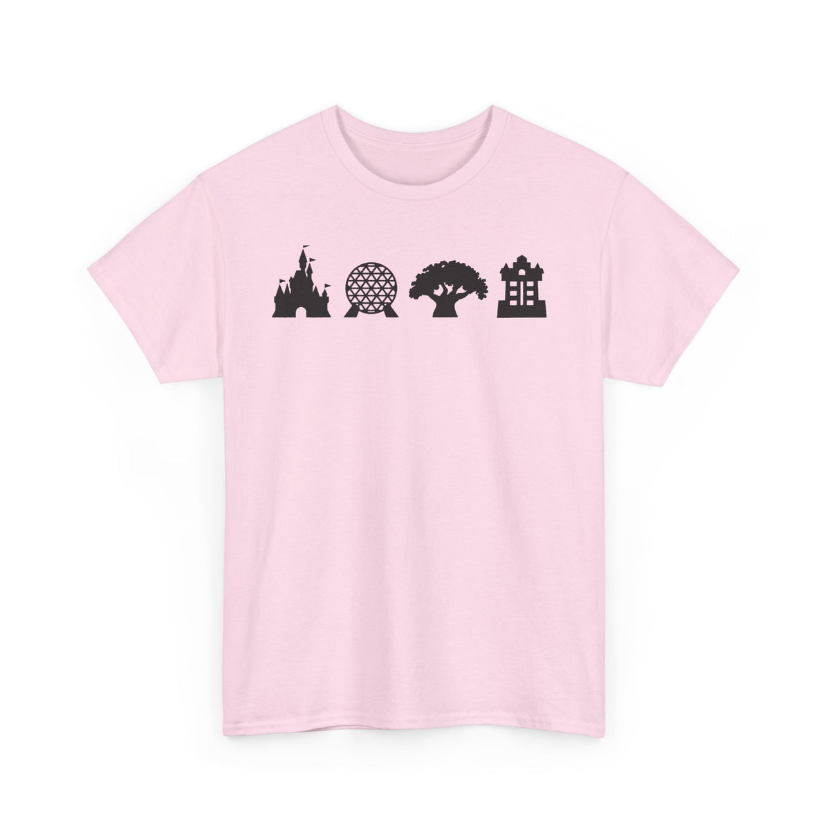 WDW theme parks Silhouettes Unisex Heavy Cotton Tee
