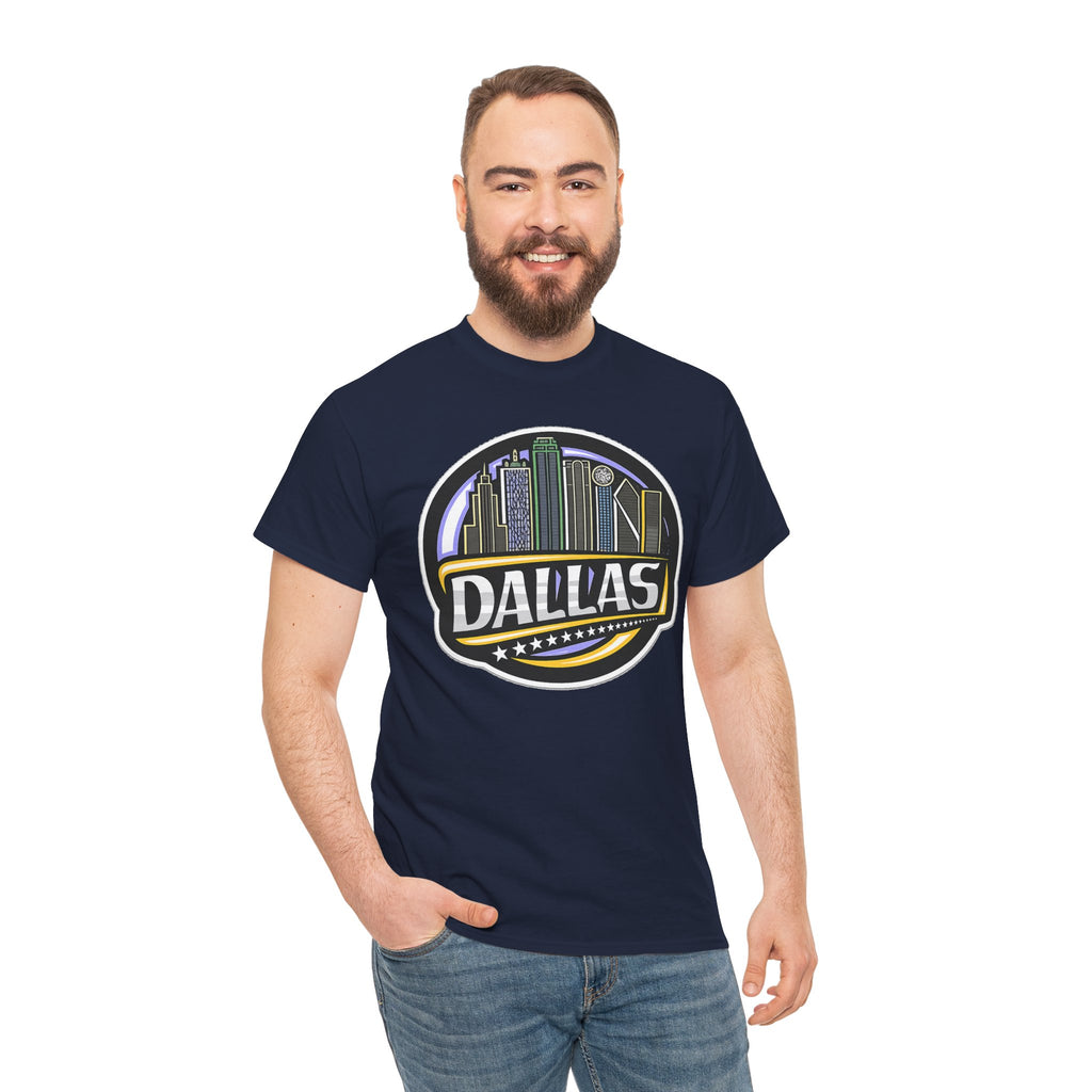 Dallas Skyline Tee — Vintage City Skyline Graphic T-Shirt