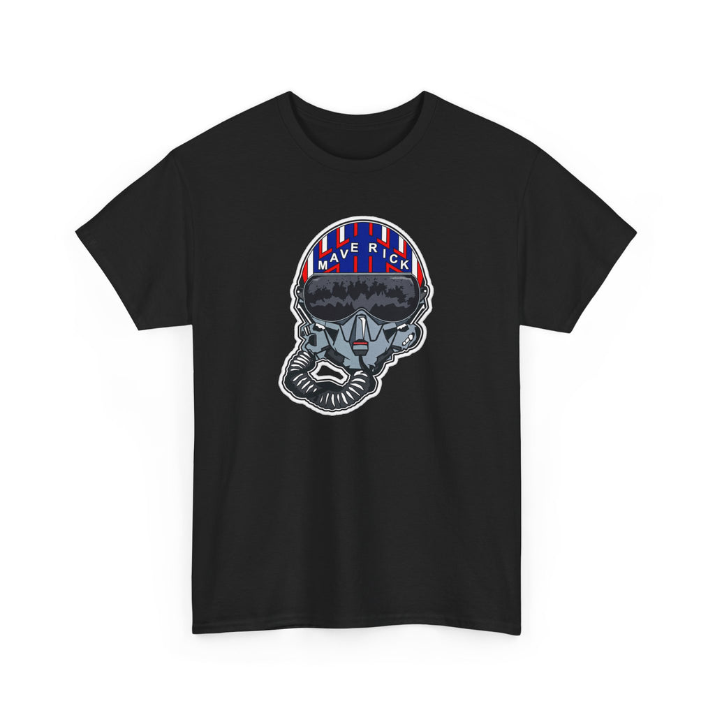 Skull Pilgrim Tee — Retro Striped 'Maverick' Helmet Graphic Shirt