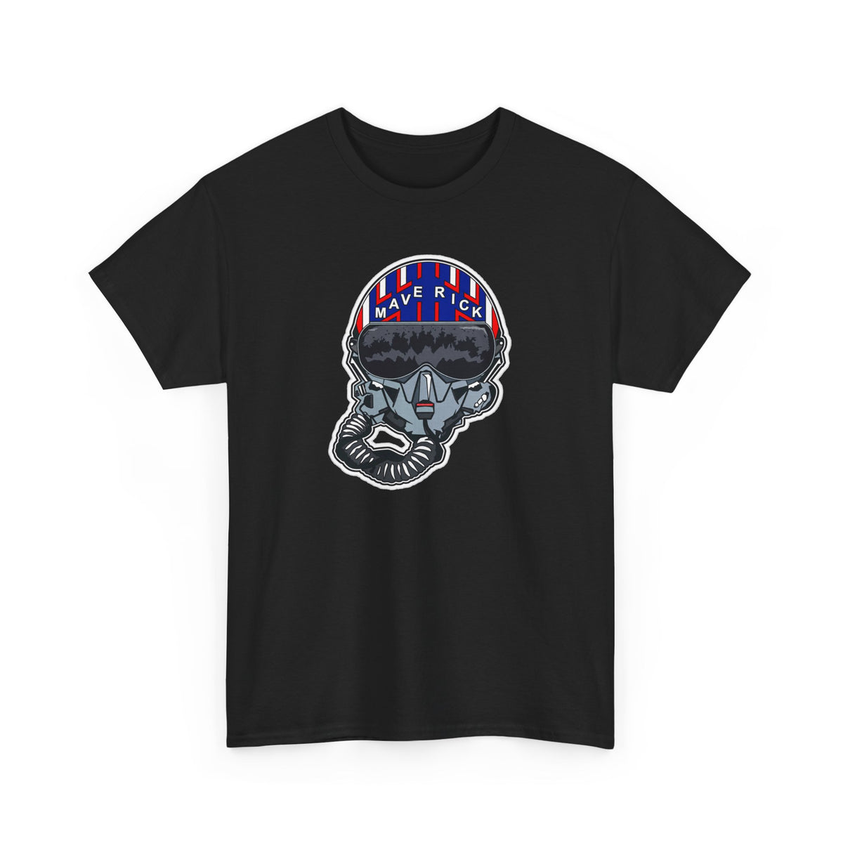 Skull Pilgrim Tee — Retro Striped 'Maverick' Helmet Graphic Shirt