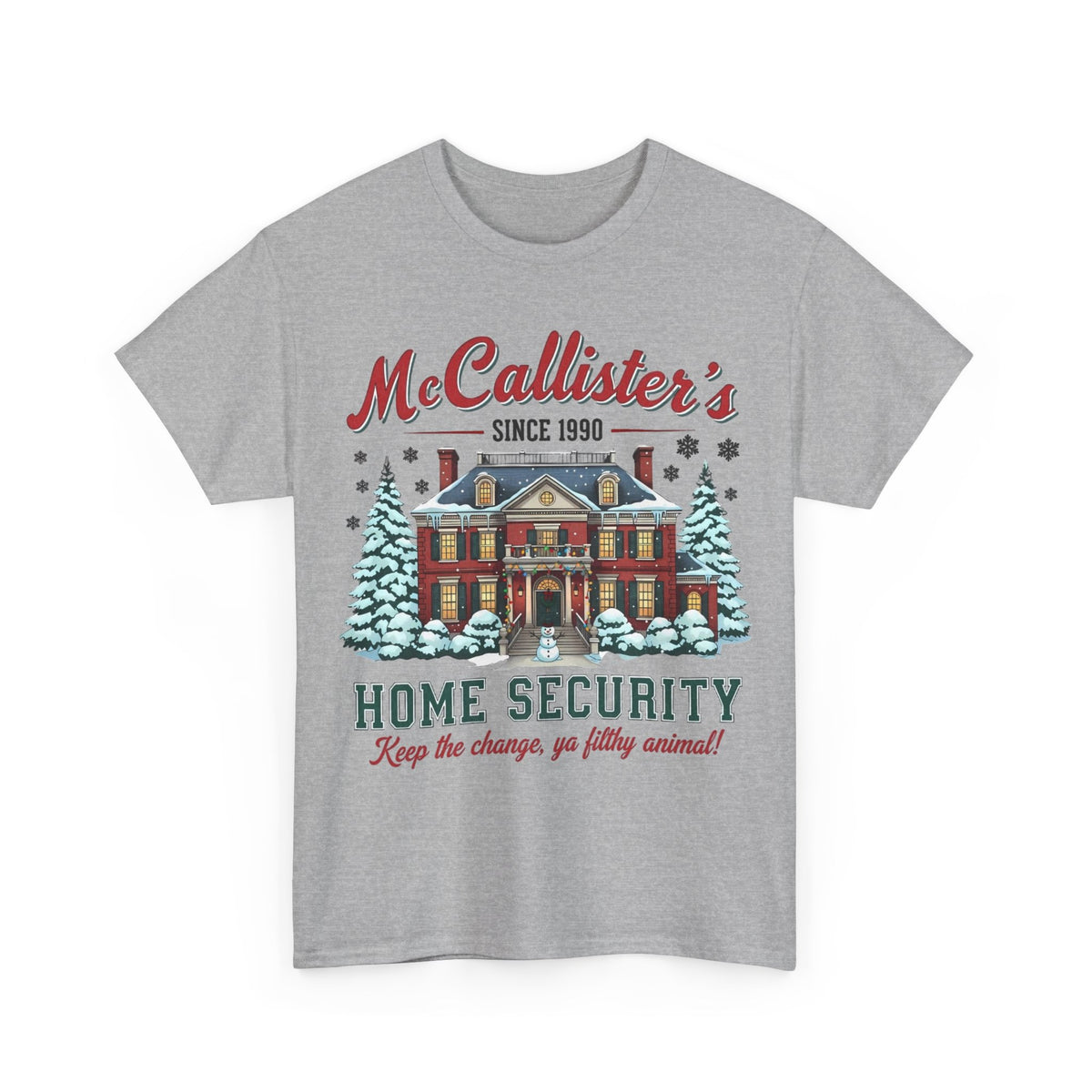 Home Security T‑Shirt — "McCallister's Home Security" Christmas Movie Holiday Tee