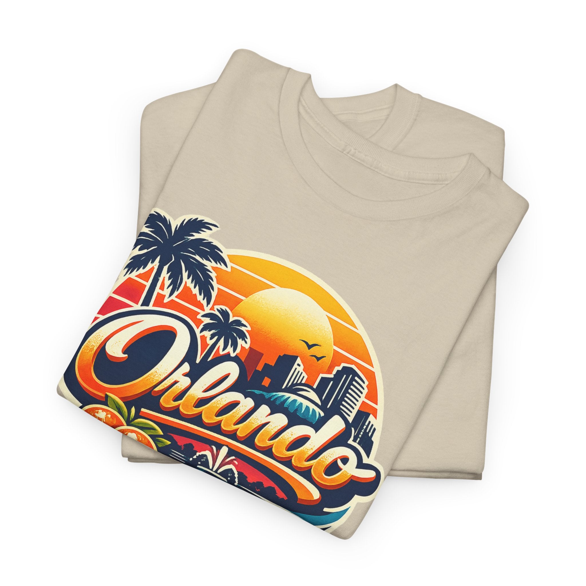Orlando Retro Sunset T-Shirt — Vintage Florida Vacation Tee