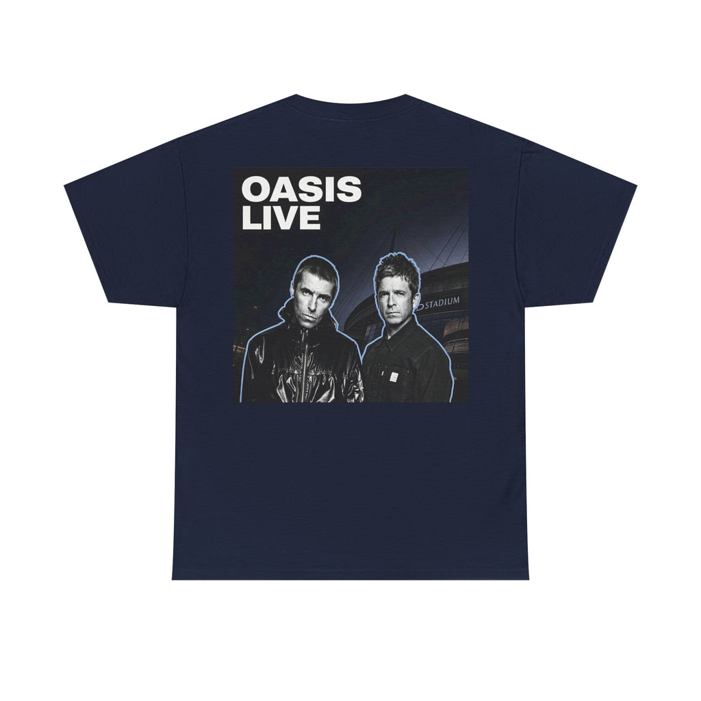 Oasis Live Graphic Tee — Retro Band Logo Concert T‑Shirt