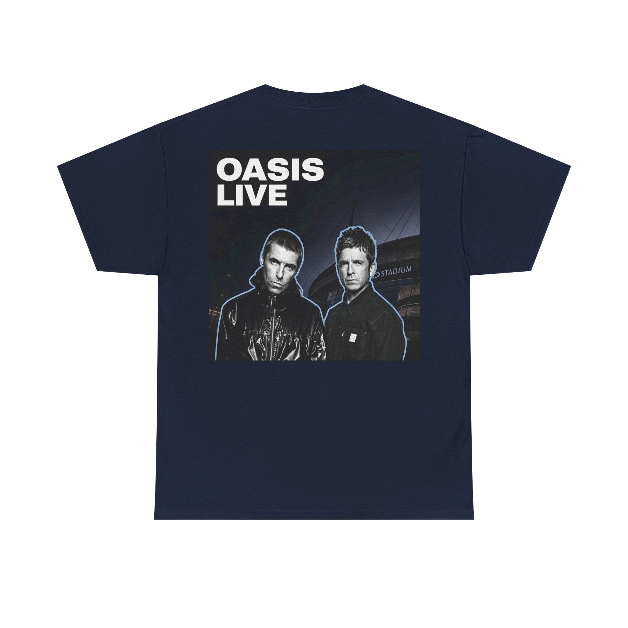 Oasis Live Graphic Tee — Retro Band Logo Concert T‑Shirt