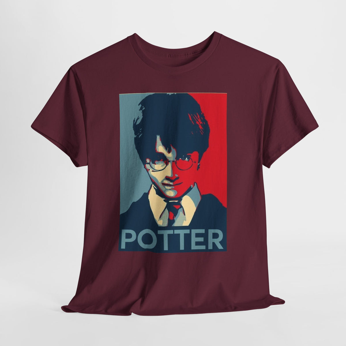Harry Potter Inspired Vintage Wizard Portrait Cotton T‑Shirt — 'Potter' Graphic Tee