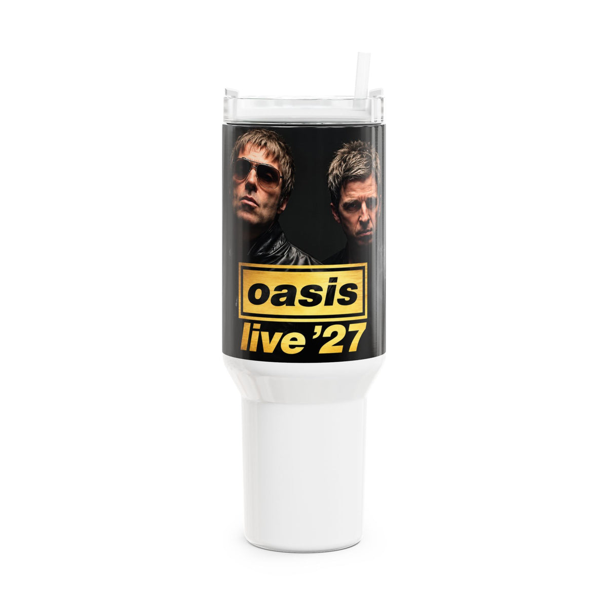 Oasis Live '27' Inspired Band Design 40oz Concert Tumbler
