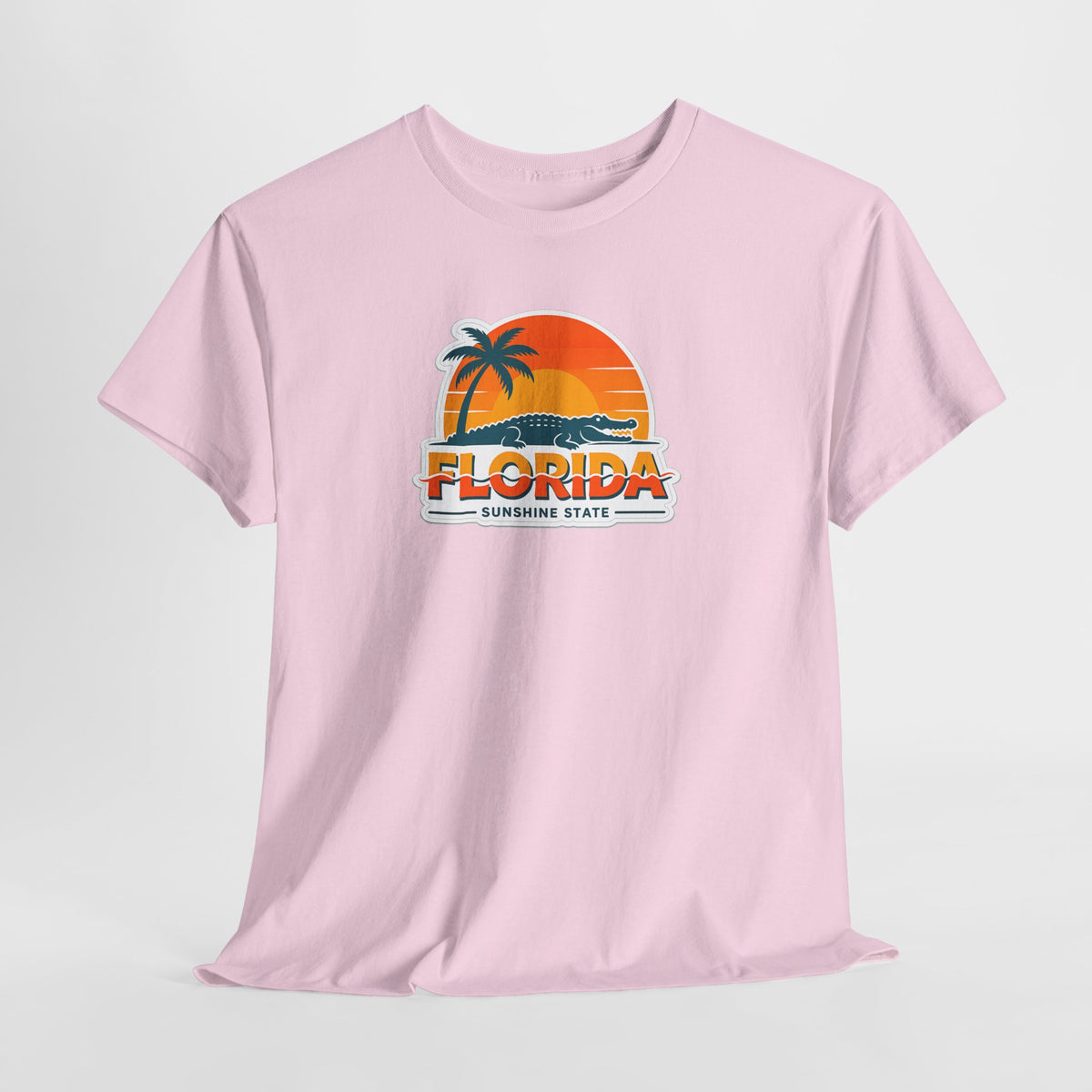 Florida Sunshine State T-Shirt — Retro Palm Sunset Graphic Tee