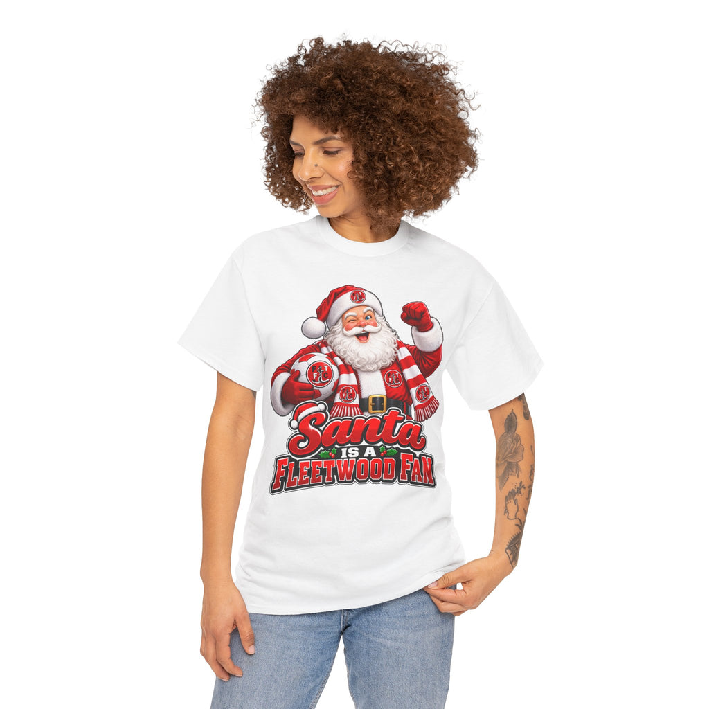 Santa Is a Fleetwood Fan Cotton T-Shirt