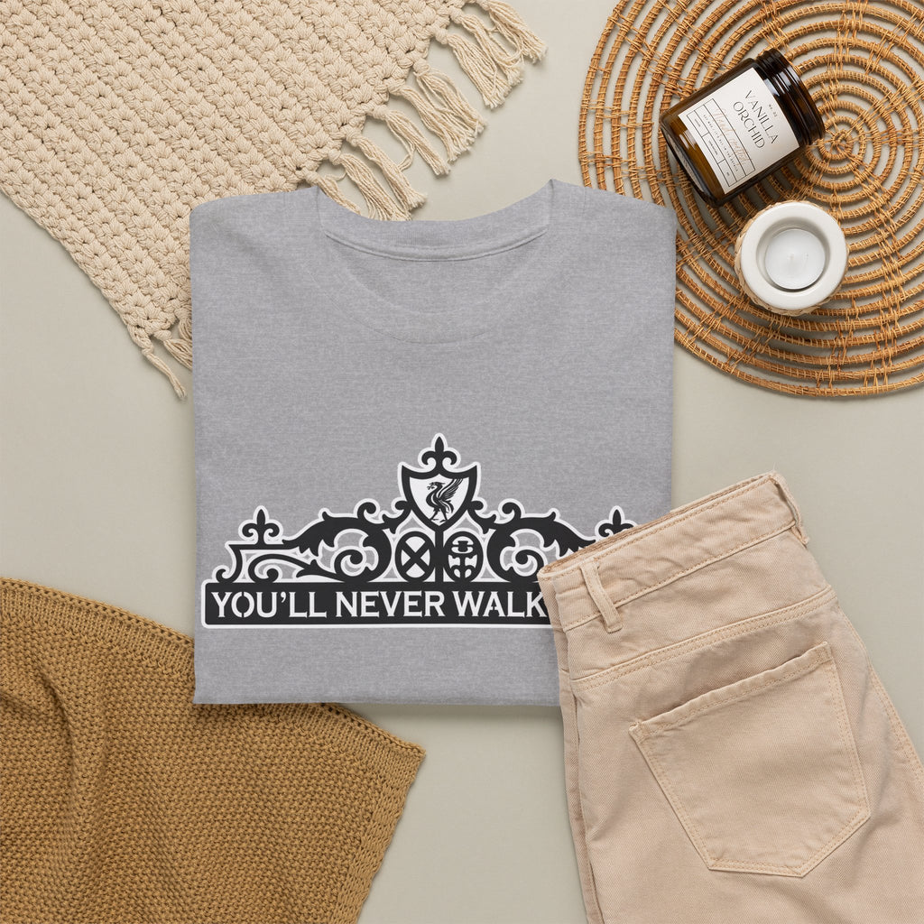 You'll Never Walk Alone T‑Shirt — Liverpool FC Crest Cotton Tee