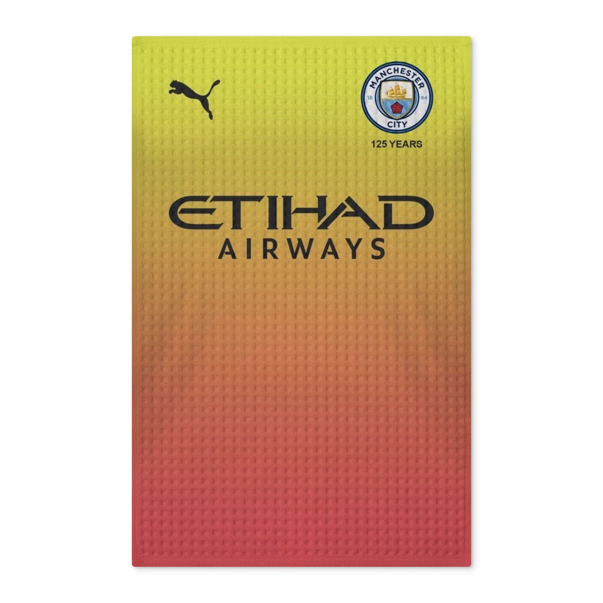 Manchester City Away Shirt Waffle Double-Sided Tea Towel