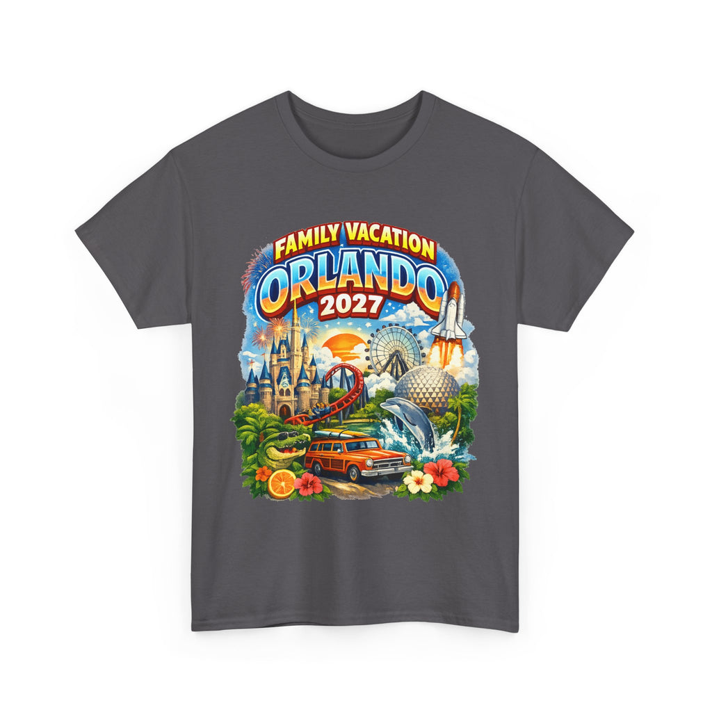 Orlando 2027 Family Vacation T-Shirt — Retro Theme Park Souvenir Tee