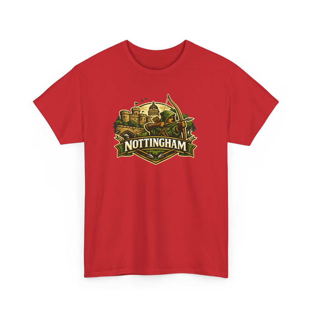 Nottingham Vintage Crest T-Shirt — Robin Hood Castle Travel Tee