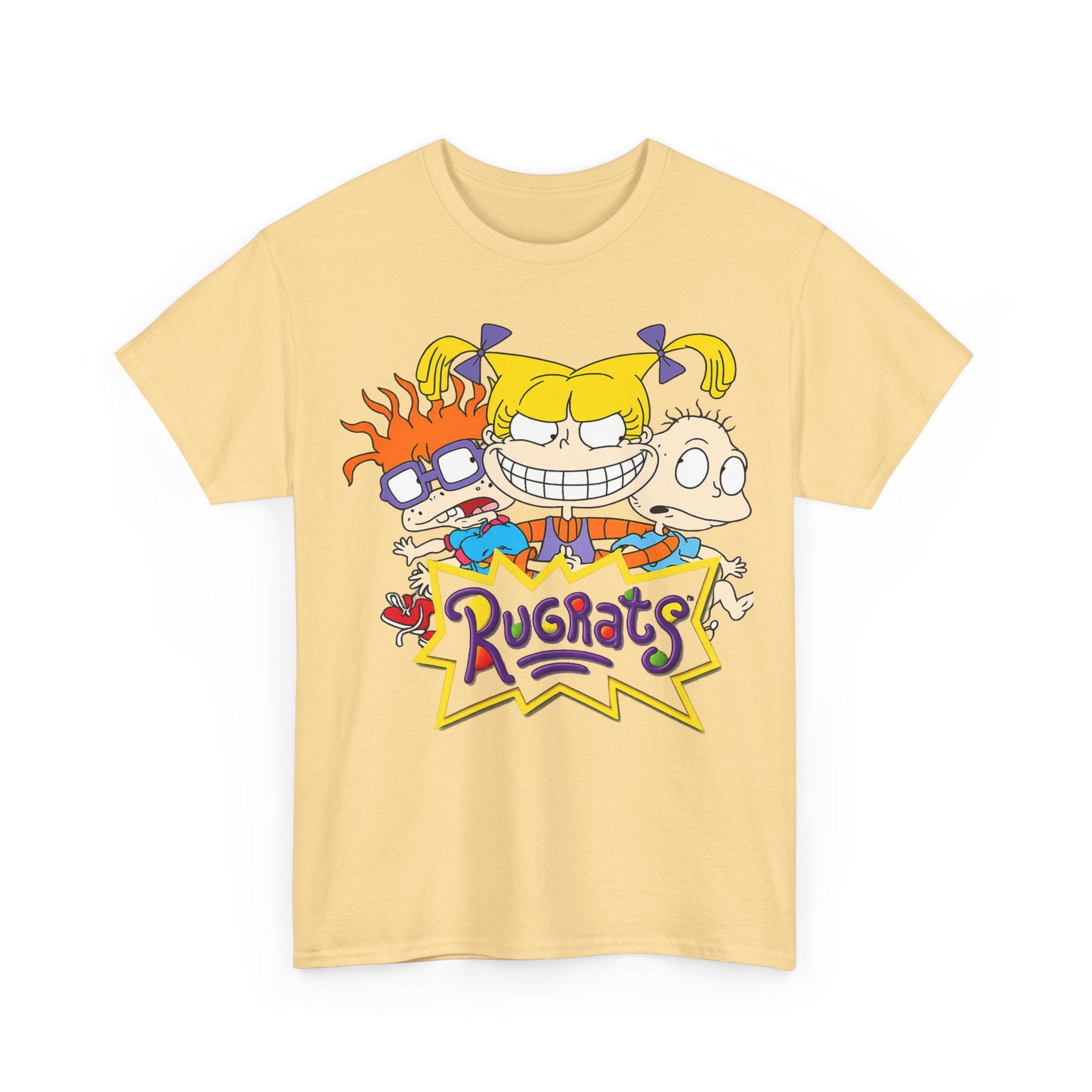 Rugrats Retro Cartoon Crewneck Tee — Colorful 90s Kids Character Design