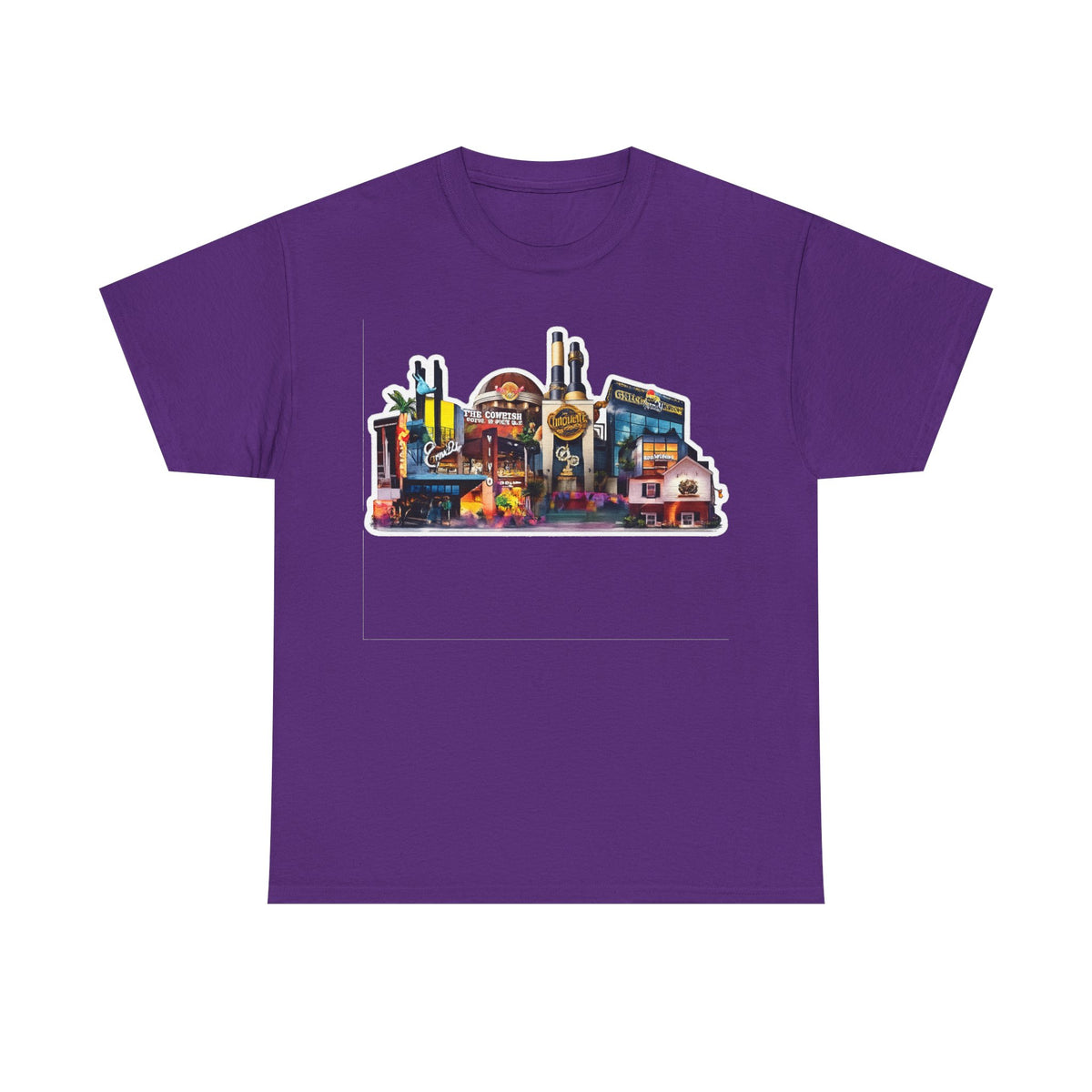 Universal Orlando Skyline T-Shirt — Neon Strip Casino Cityscape Tee