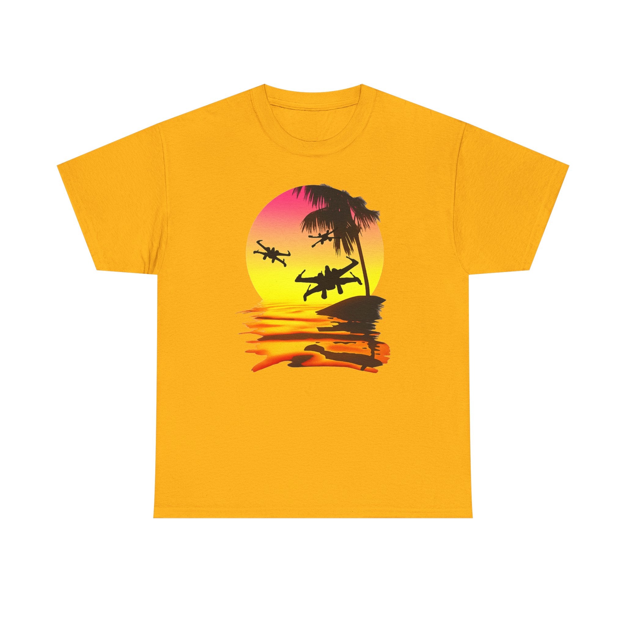 Star Wars X-Ring Sunset Beach Plane T-Shirt
