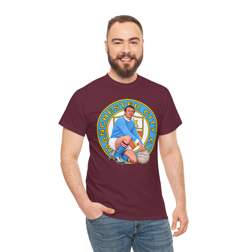 Mike Summerbee Manchester City Legend Retro Player Soccer T-Shirt