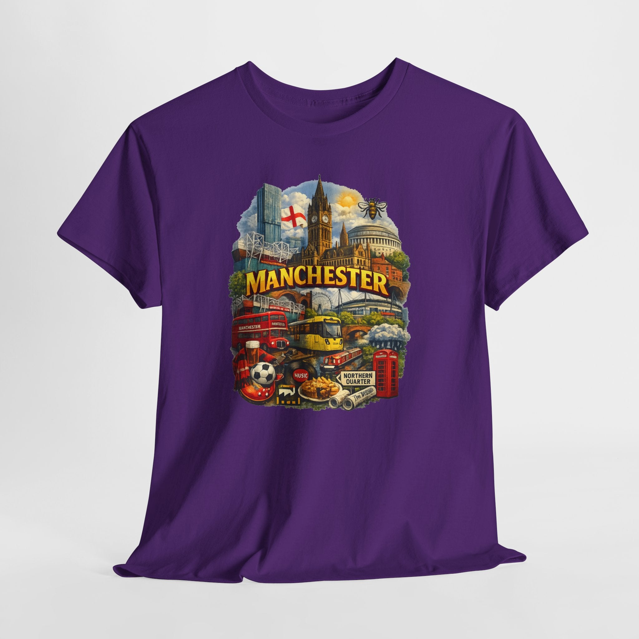 Manchester Skyline Collage T-Shirt