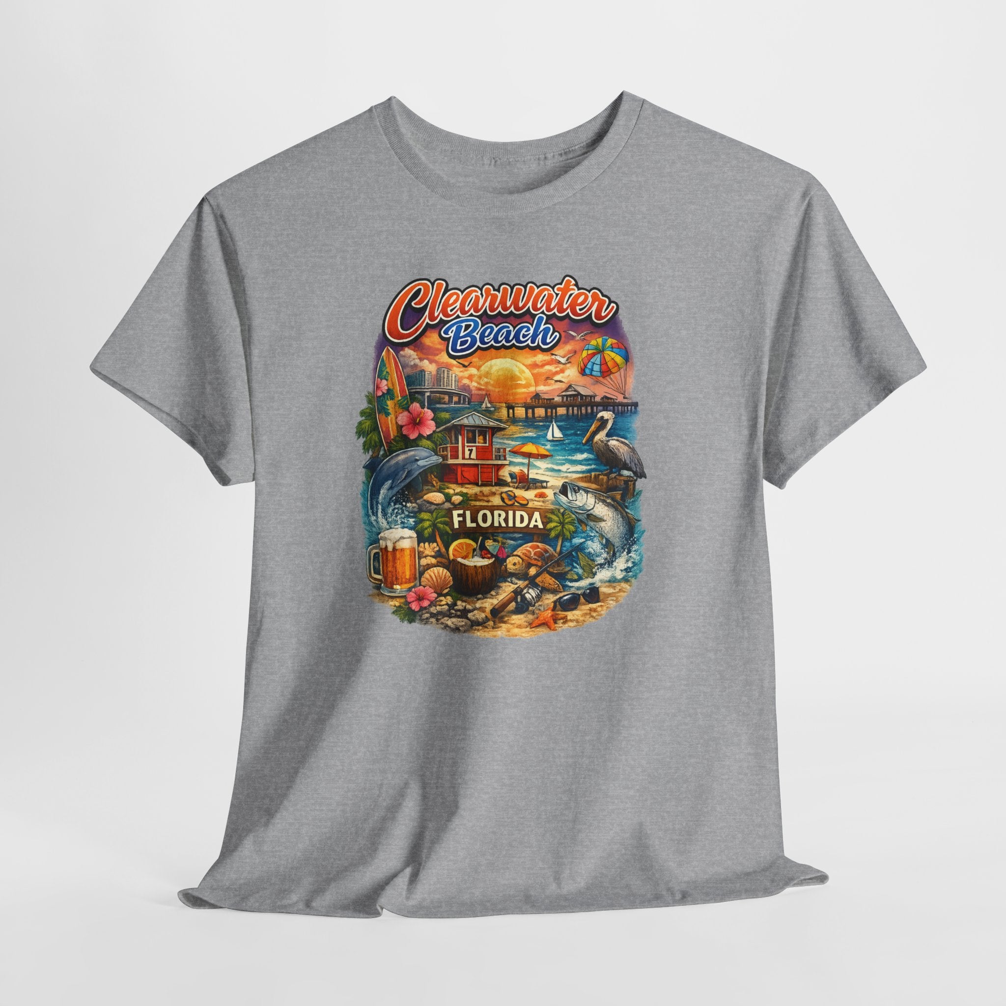 Clearwater Beach Florida Vintage Vacation T-Shirt