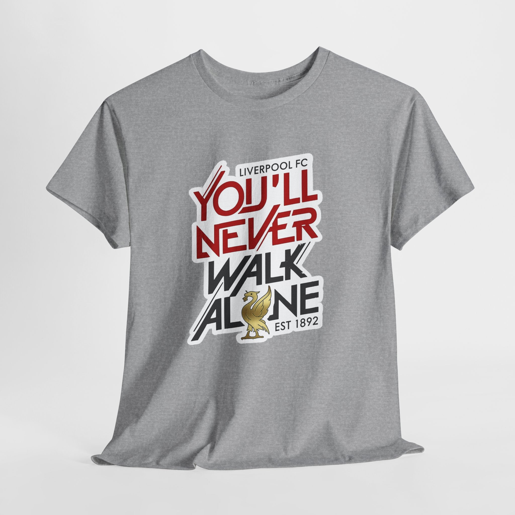 Liverpool You'll Never Walk Alone Cotton T-Shirt — Liverpool FC Fan Tee