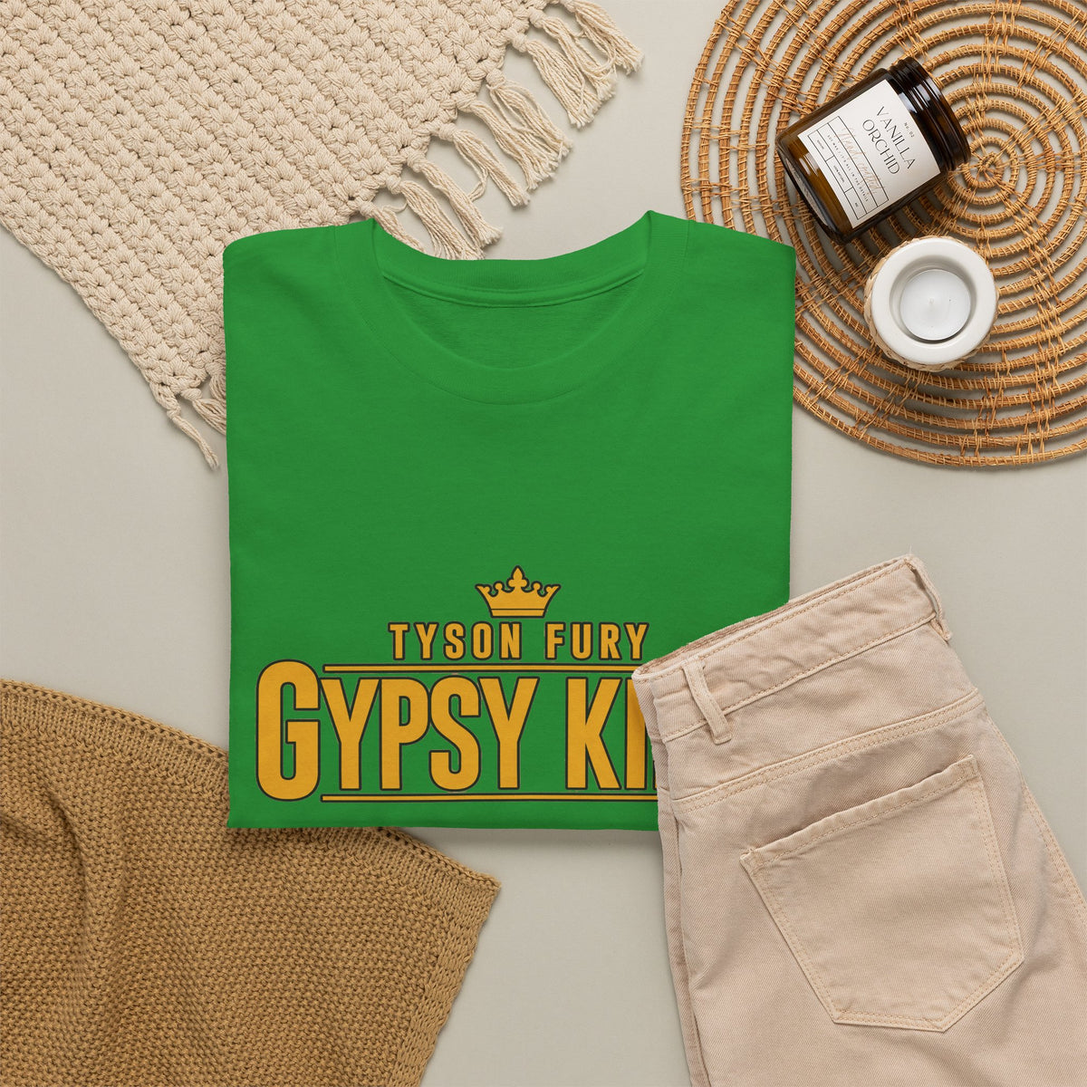T-Shirt — "Gypsy King" Retro Crown Boxing Tribute Tee