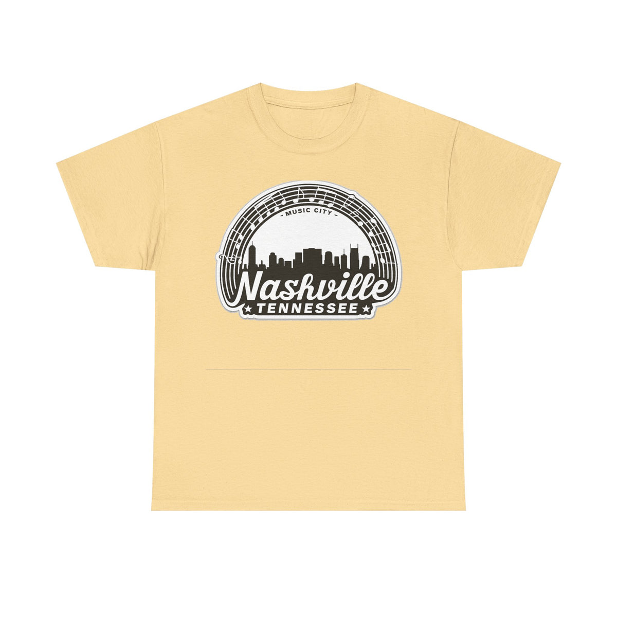 Nashville Tennessee Skyline Tee — Retro Music City Graphic Shirt