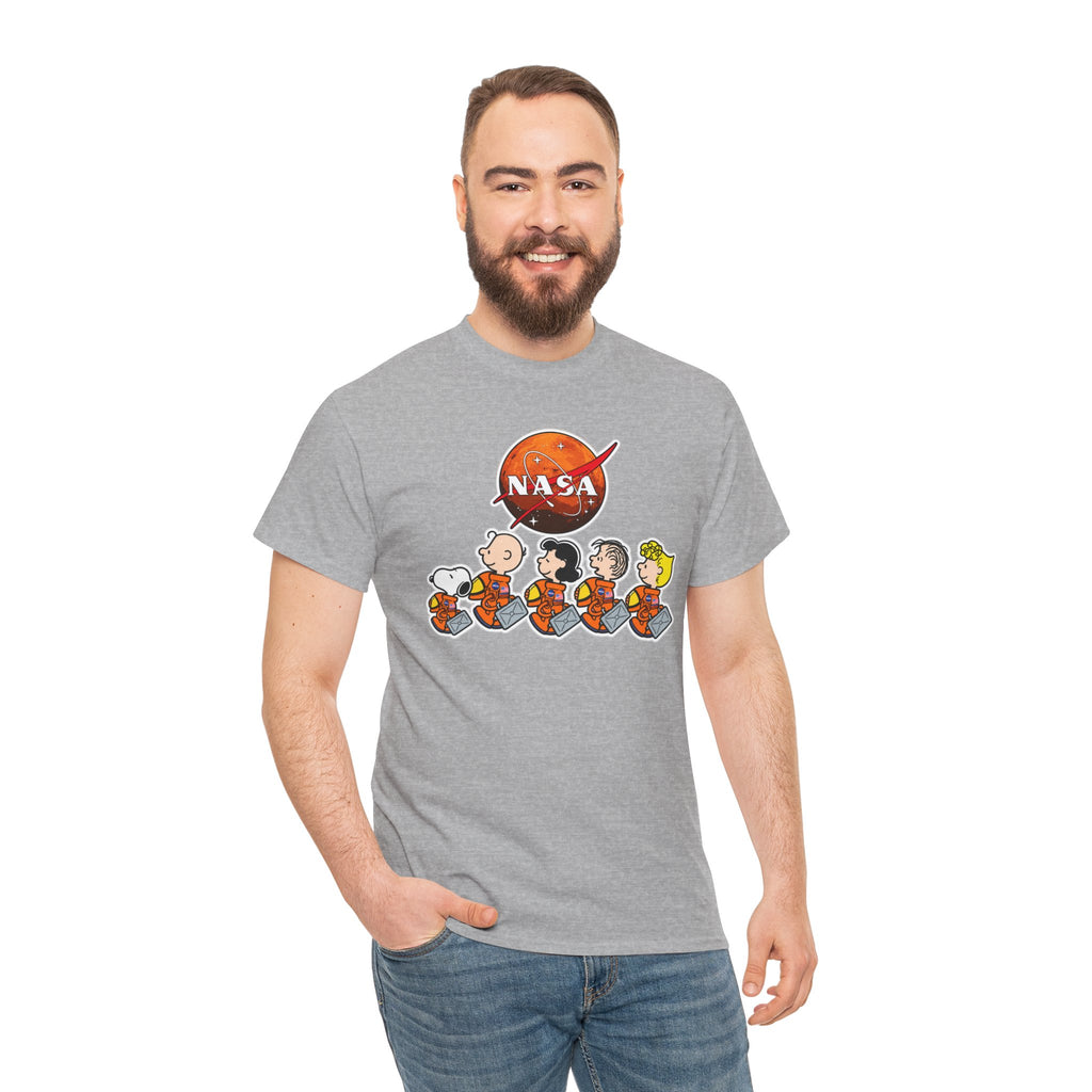 NASA Peanuts Cartoon T‑Shirt — Retro Space Snoopy & Crew Graphic Tee