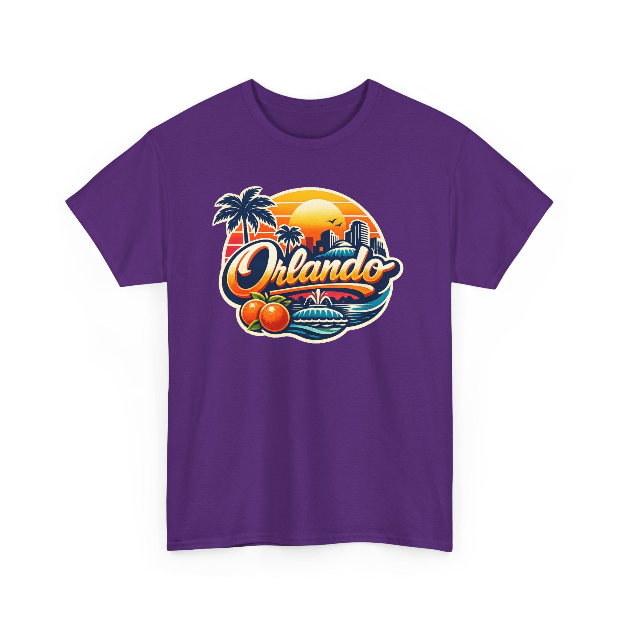 Orlando Retro Sunset T-Shirt — Vintage Florida Vacation Tee