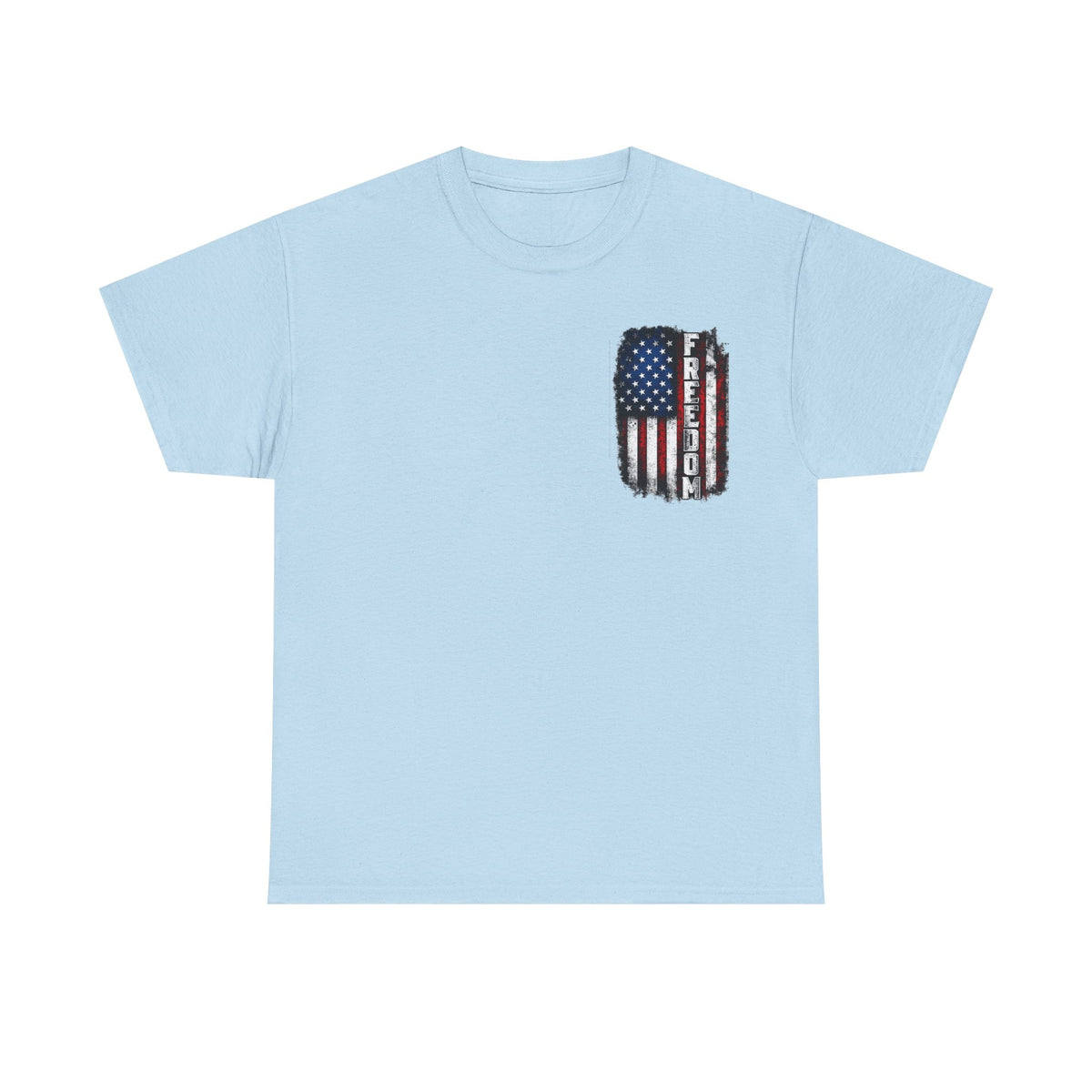 Freedom American Flag T-Shirt — Distressed USA Patriotic Tee