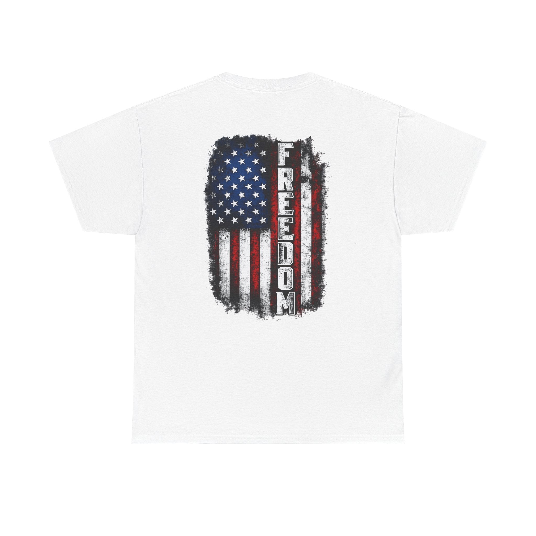 Freedom American Flag T-Shirt — Distressed USA Patriotic Tee