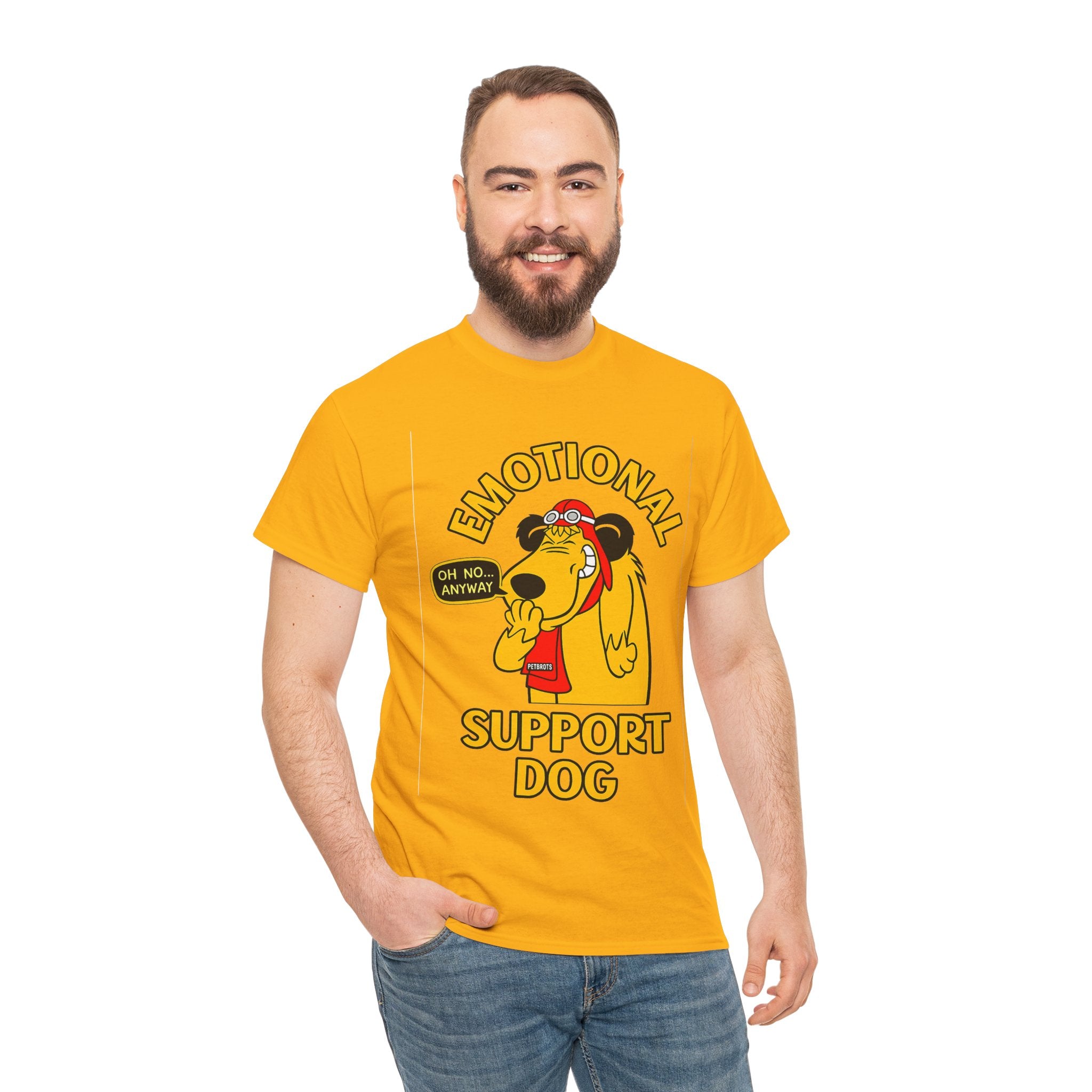 Emotional Support Dog T-Shirt — Cute Cartoon Comfort Pup Tee