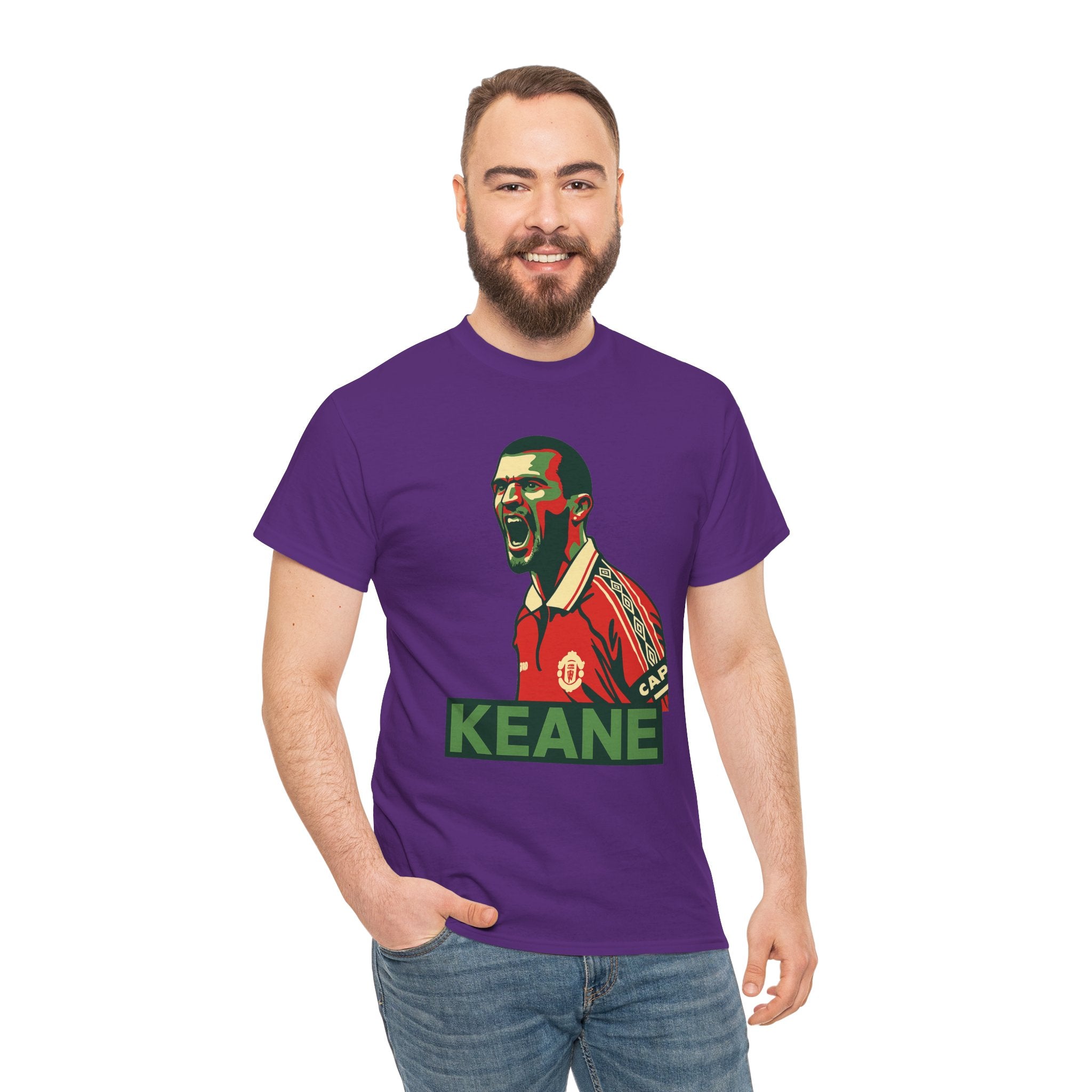 Roy Keane Retro Soccer Tee - Iconic Football Legend Graphic Shirt