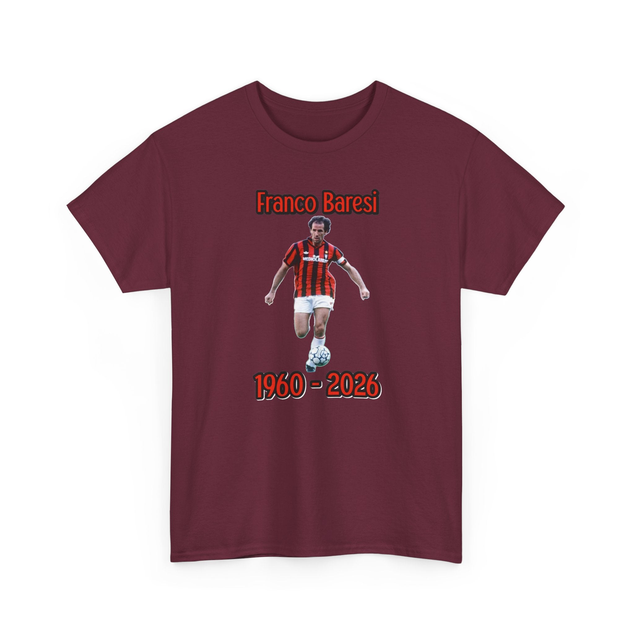 Franco Baresi 1960–2023 Memorial Soccer Tribute Tee