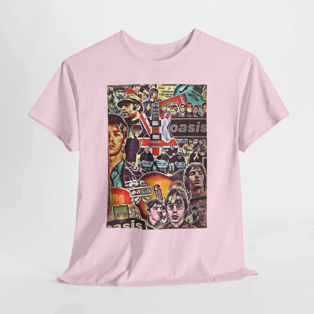 Oasis Collage T-Shirt – Retro Britpop Band Graphic Tee