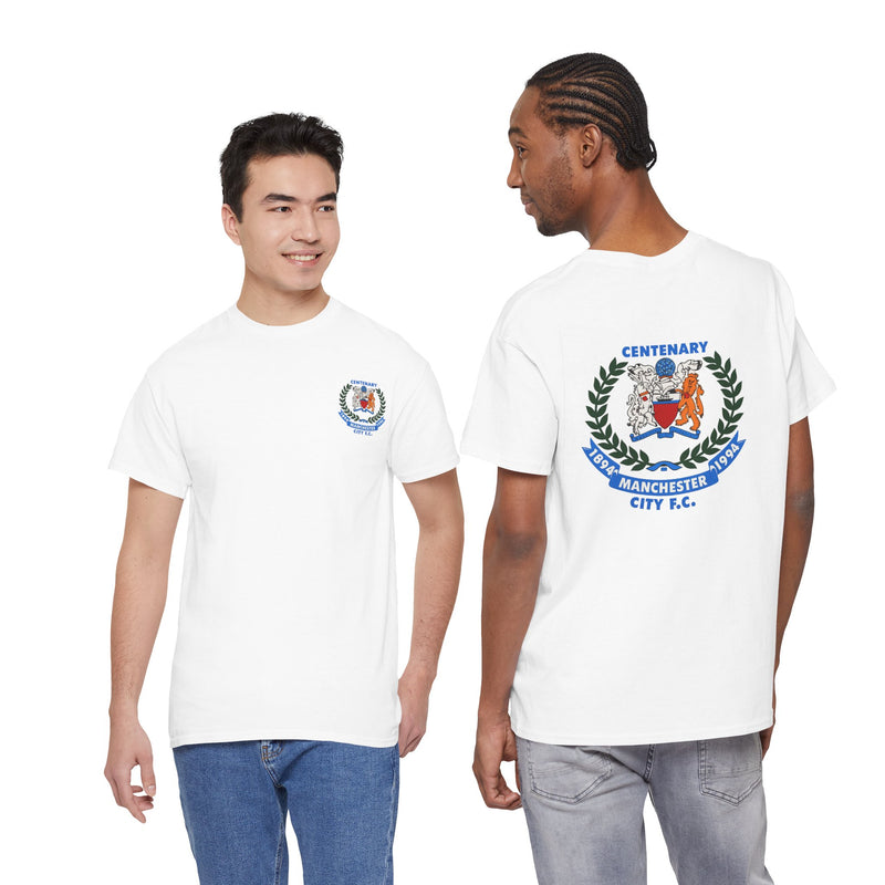 Centenary Manchester City FC Crest Tee — 1894–1994 Commemorative Shirt