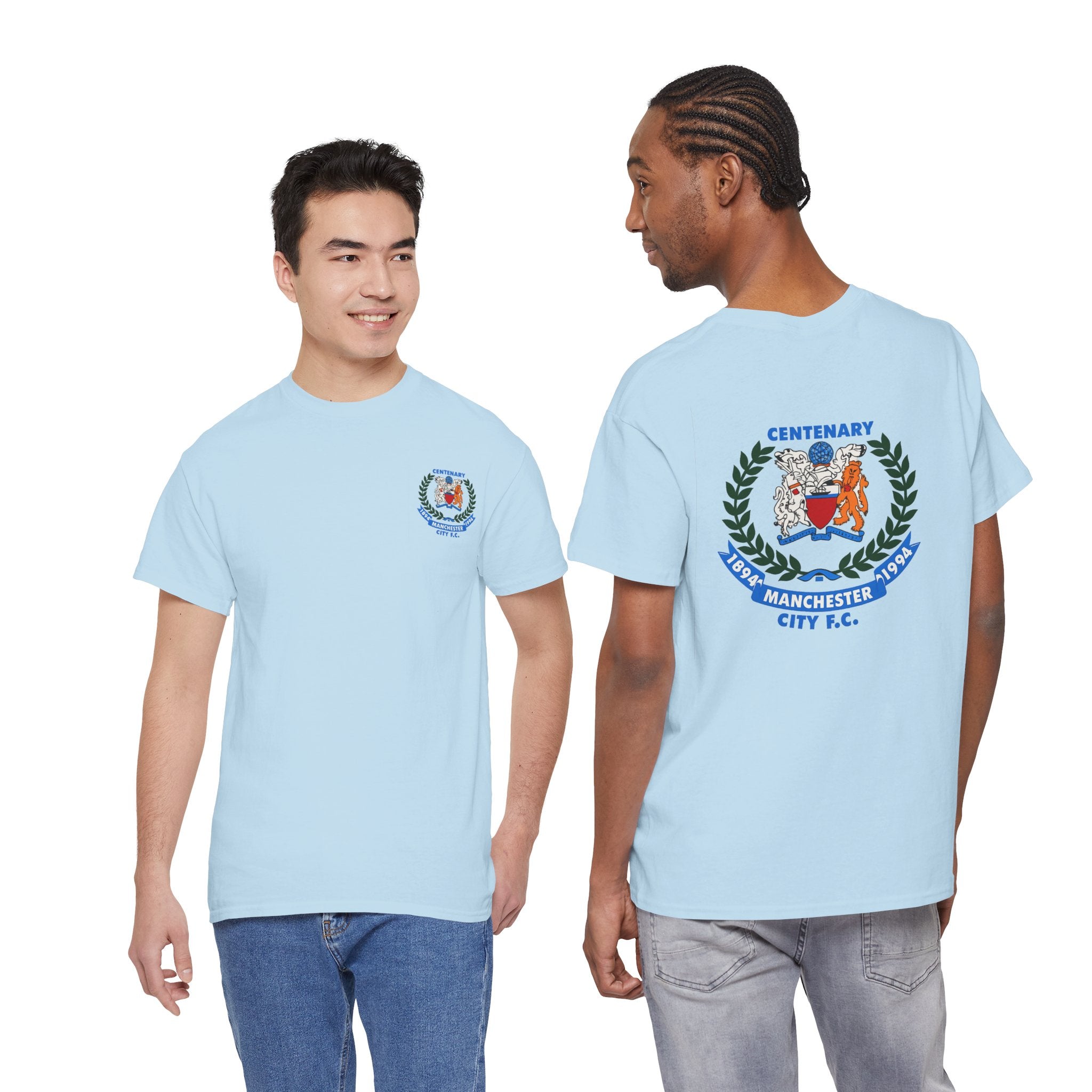 Centenary Manchester City FC Crest Tee — 1894–1994 Commemorative Shirt