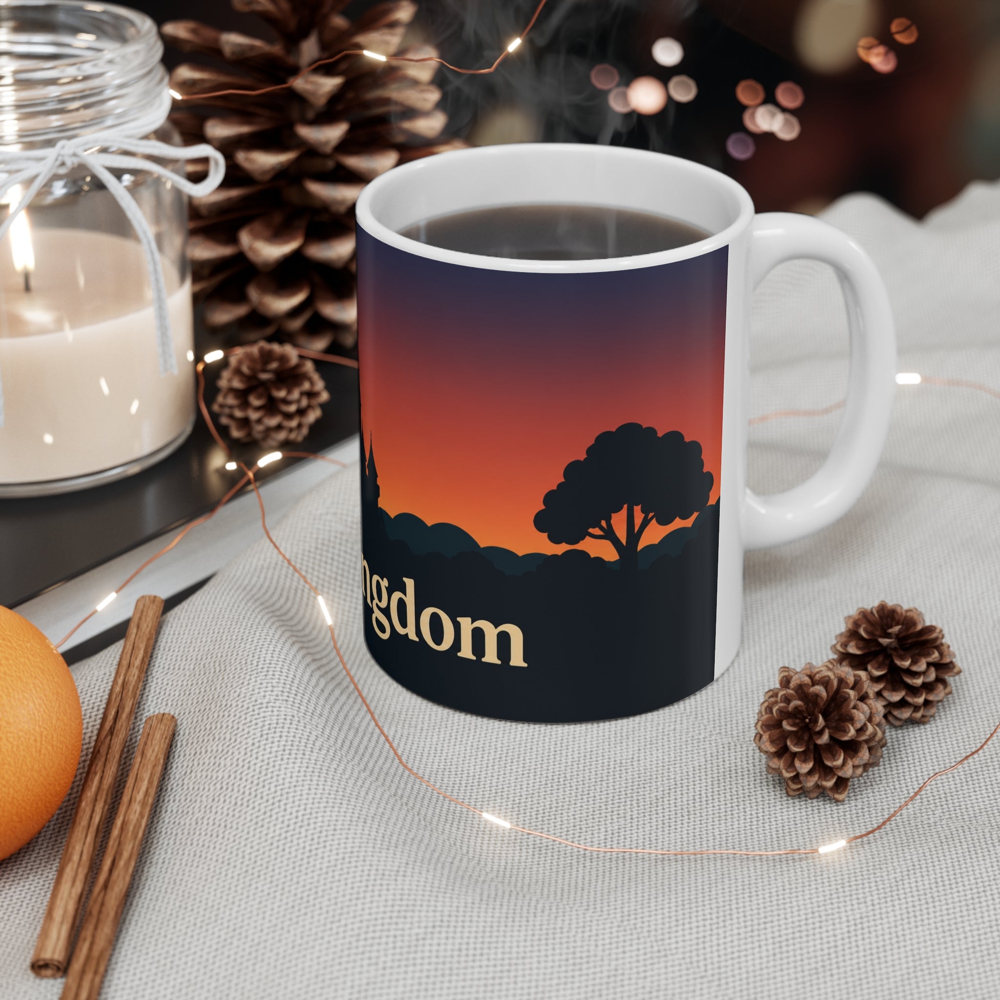 Magic Kingdom Sunset Ceramic Coffee Mug — 11oz & 15oz
