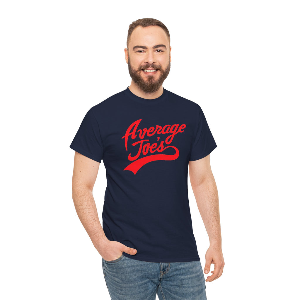 Average Joe's Graphic Tee — Retro Script White T-Shirt