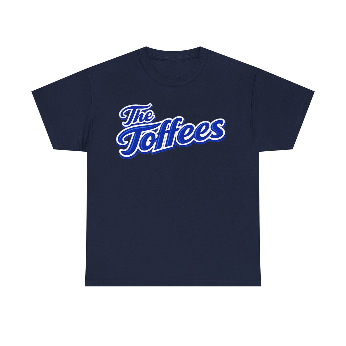 The Toffees Script Tee — Vintage Blue Logo T-Shirt