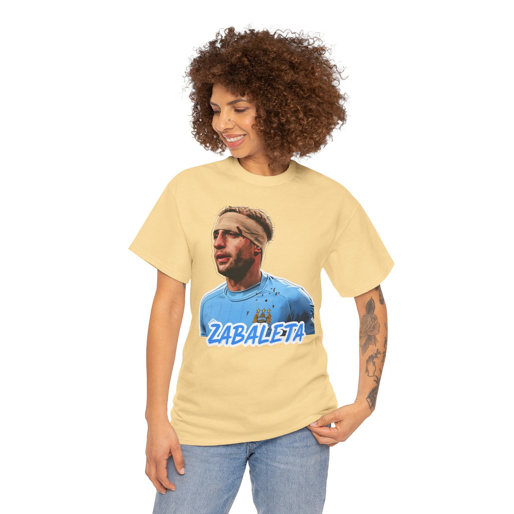 Zabaleta Manchester City Fan Tee — Retro Player Portrait Soccer T‑Shirt